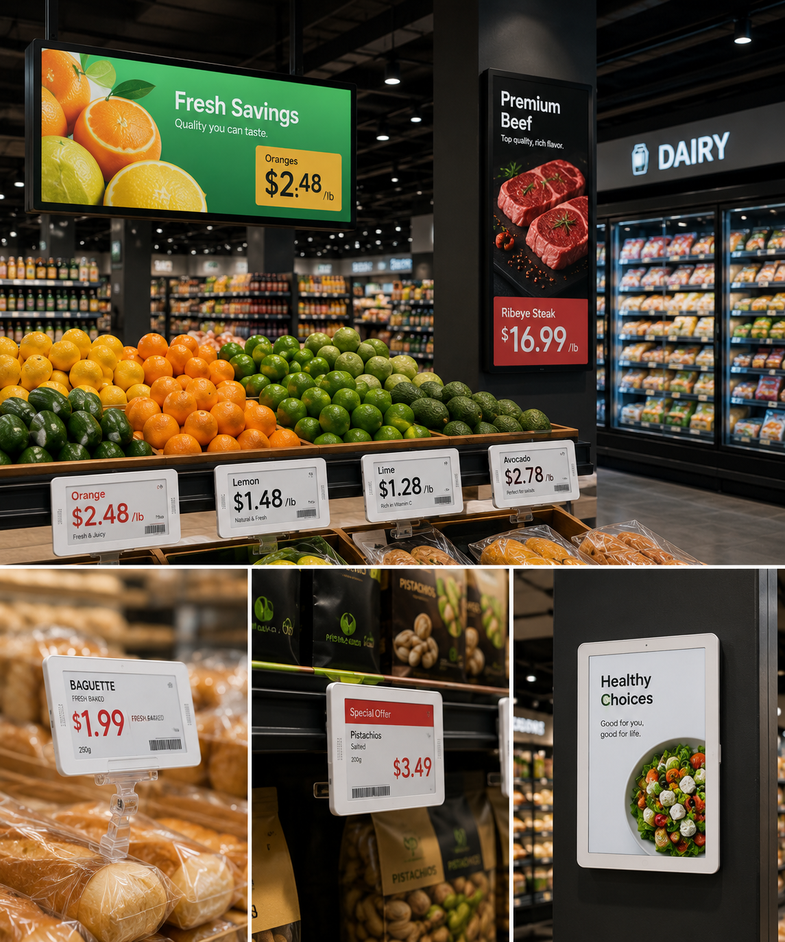 Digital Price Tags for Grocery Stores