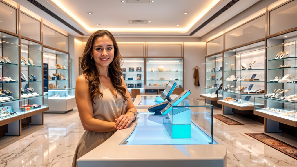 Jewelry POS system setup diagram
