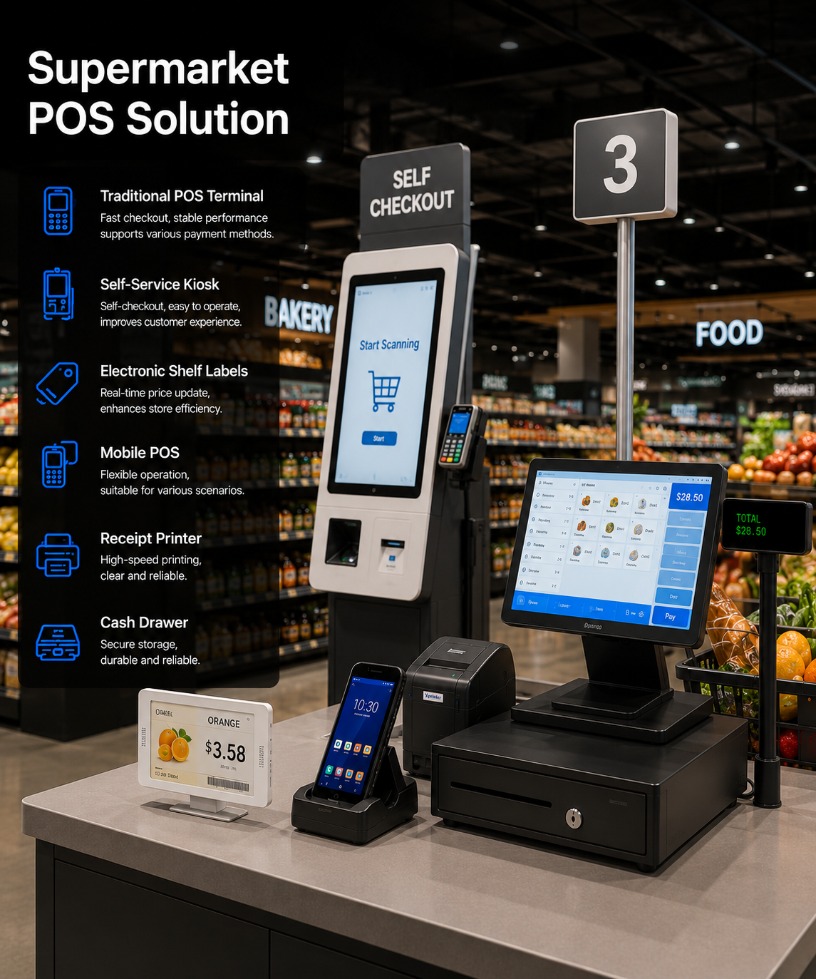 Supermarket Checkout Environment