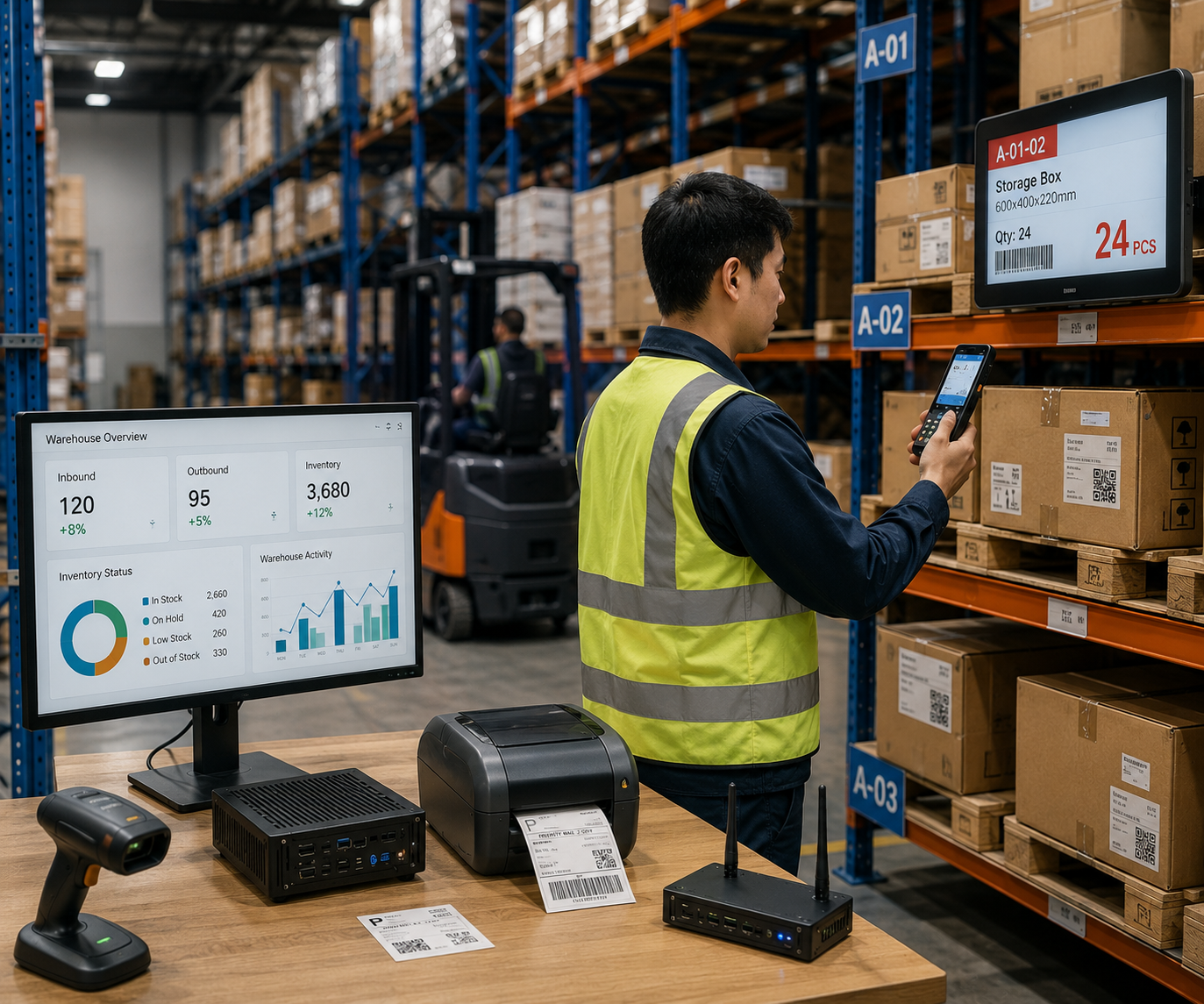 Warehouse Label Printer Scenario