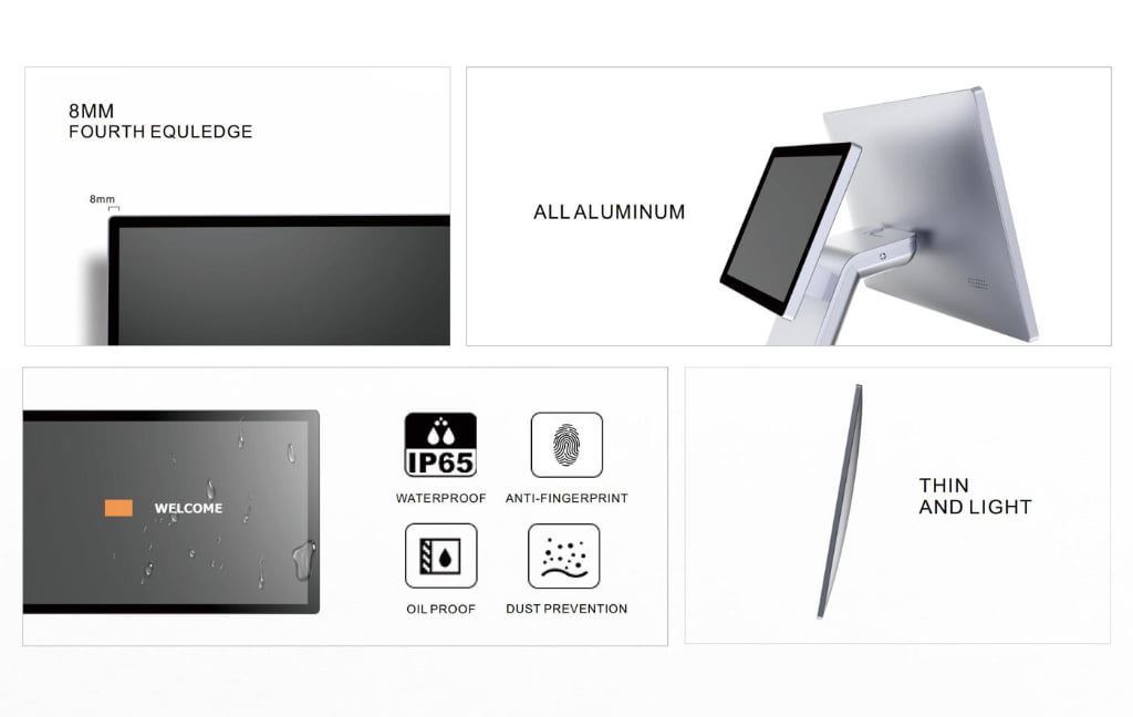 SN-P10 Intelligent POS System with dual screen ip65