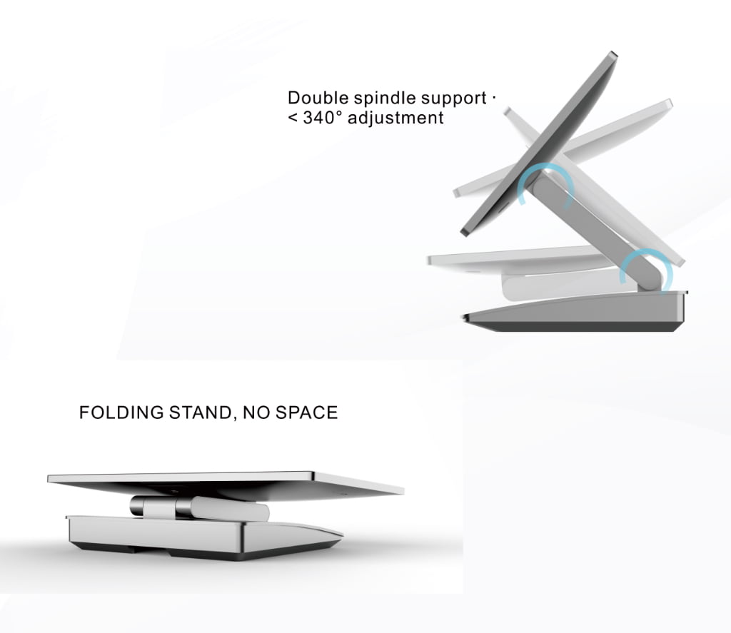 SN-P30 Foldable POS Terminal folding view