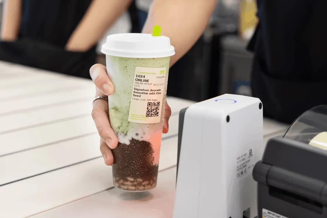 Bubble Tea Sticker Printing Scenario