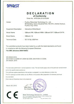 CE Certificate