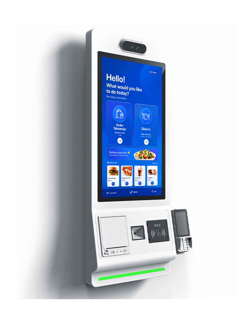 Large QSR fast food ordering kiosk