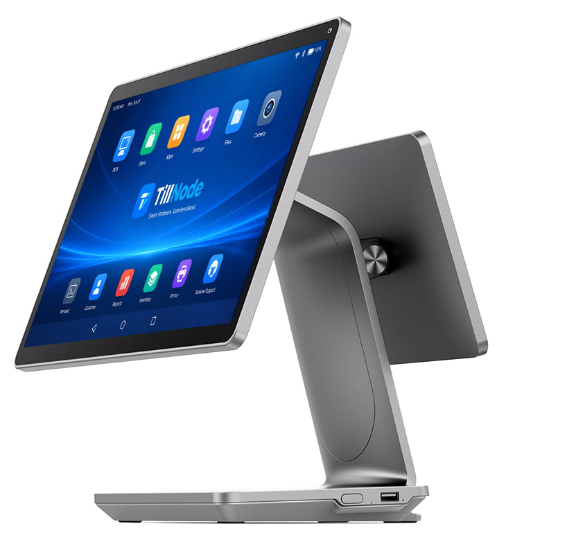 Cloud based POS hardware terminal with dual screens