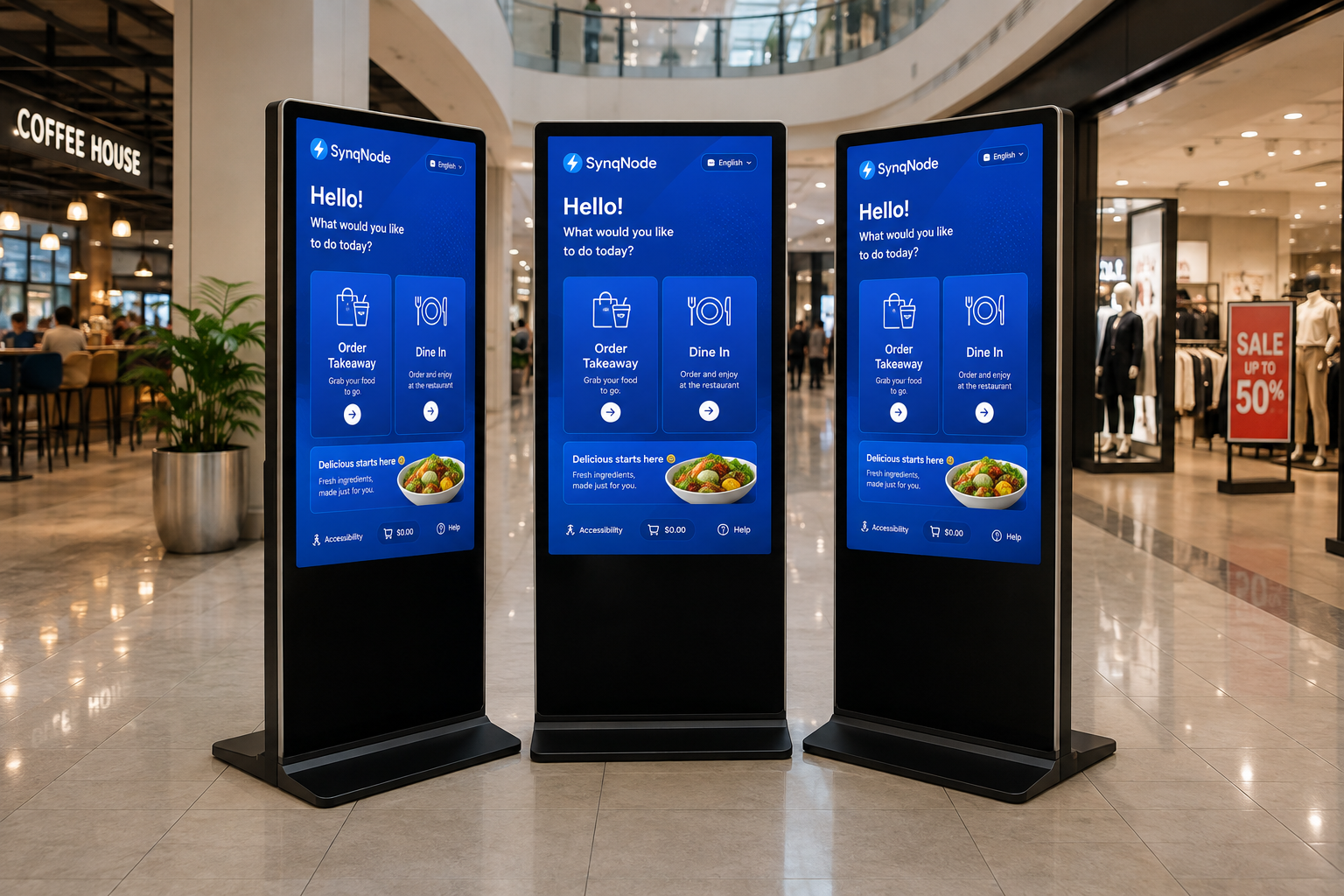 Kiosk UI Close-up